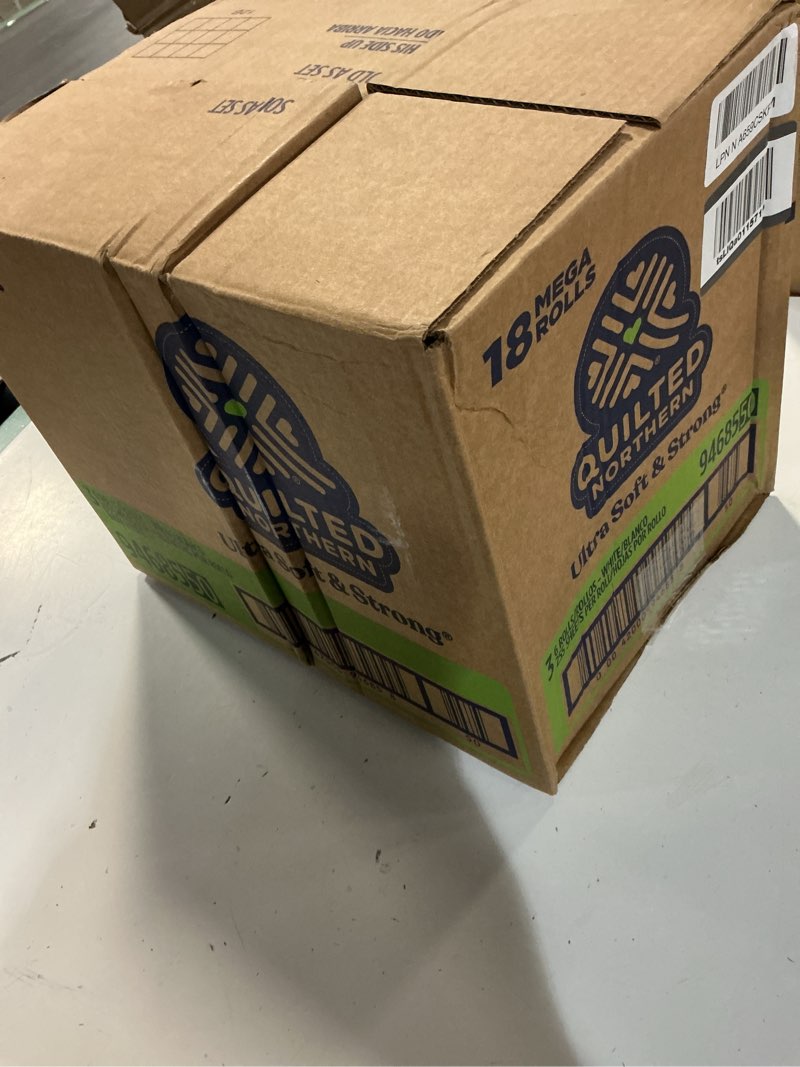 Condition photo showing New/Like New for quilted northern ultra soft & strong toilet paper, 18 mega rolls = 72 regular rolls, 5x stronger*, premium soft toilet tissue