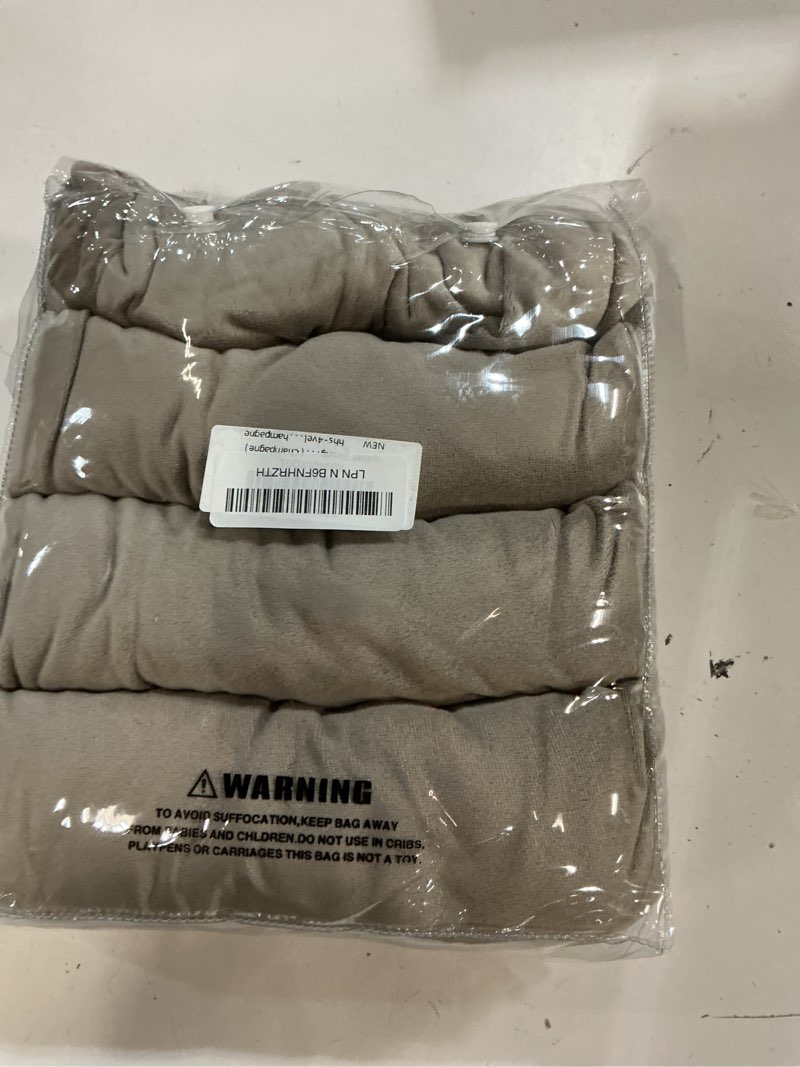 Condition photo showing New/Like New for velvet dining chair covers,dining room chair covers set of 4,stretch kitchen chair cover,soft washable dining chair cover,parsons chair slipcovers protective,for home,restaurant,banquet(champagne) 4 velvet champagne