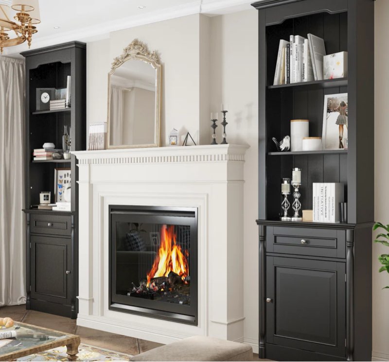 77.2" H x 10.7" W Standard Bookcase