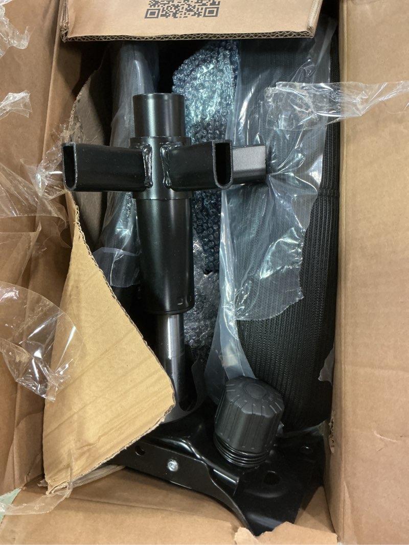 Condition photo showing As Is for Ergonomic Office Chair with Headrest 3D, Mesh Office Desk Chair with Adjustable Lumbar Support, Computer Chair with Flip up Armrests, 350LBS Capacity - Design for Home/Offices - Black