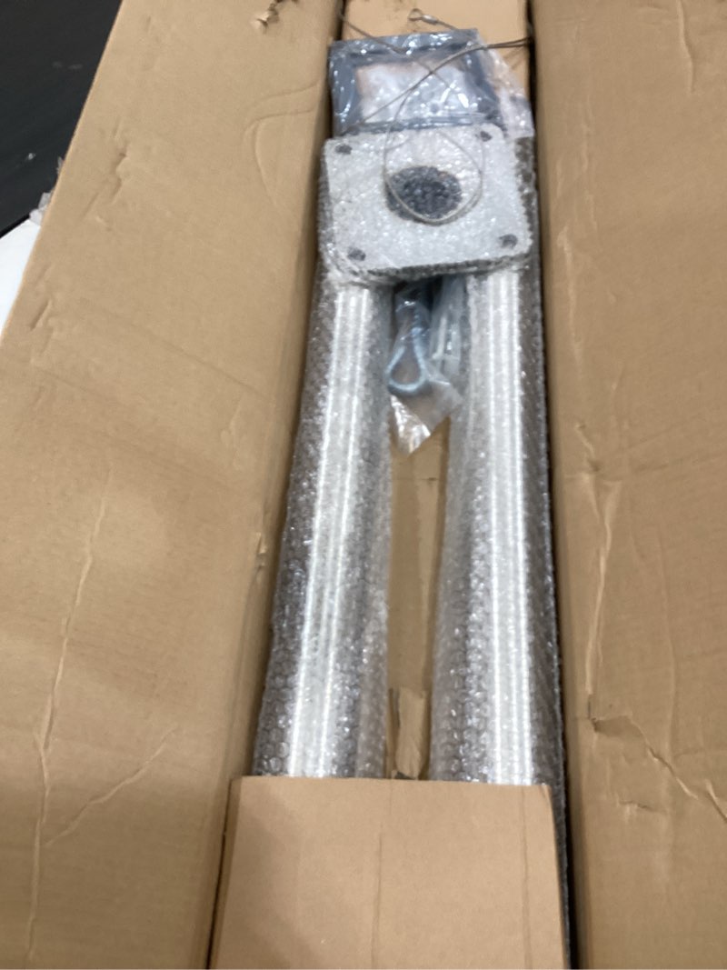 Condition photo showing Good Condition for amgo 8ft stainless steel pole, heavy duty with base plate & height adjustable mounting clamp t - easy installation shade sail canopy post, fence post, flagpole, sign post - outdoor, garden, backyard