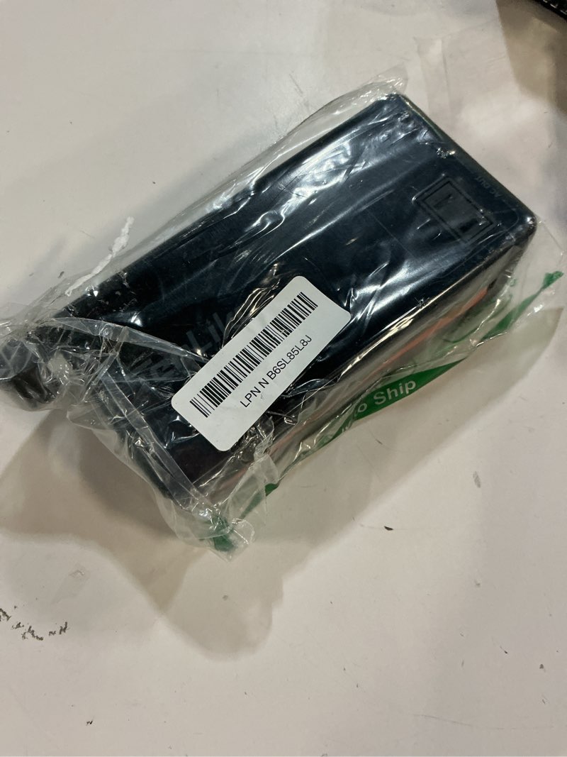 Condition photo showing Good Condition for portable power station with ac outlet power bank for camping essentials small electric mini generator large lithium battery plug in output 60w type-c laptop home backup outdoor emergency 99.9wh, black