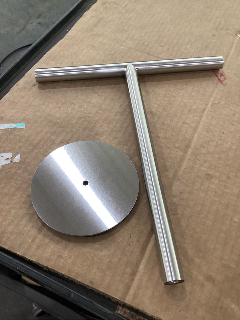 Condition photo showing Good Condition for bath hand towel holder standing, 13 inch t-shape towel bar rack stand, sus304 stainless steel brushed finish,tower bar for bathroom kitchen vanity countertop silver