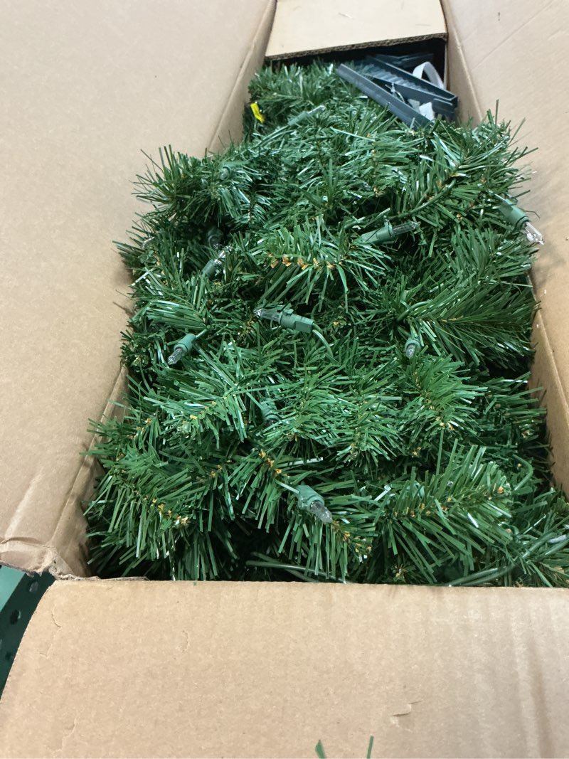 Condition photo showing Good Condition for National Tree Company 6 ft Pre-Lit Artificial Christmas Tree, Kincaid Spruce, 400 Clear Lights, 700 Tips, Includes Stand, green 6ft Tree