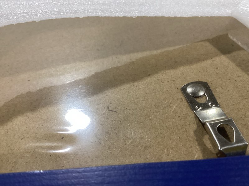 Condition photo showing Good Condition for wyooxoo 18x24 Poster Frame Dark Blue Solid Wood Picture Frames Display Pictures 16x20 with Mat or 18x24 Without Mat Colorful Frame For Horizontal Vertical Wall Mounting Dark blue 18" x 24" ( 1 Pack )