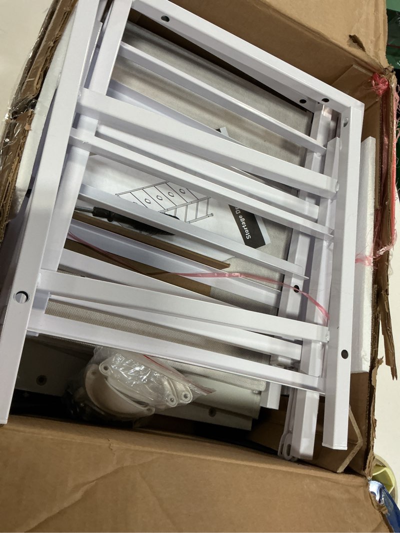 Condition photo showing Good Condition for furnulem white tall dresser for bedroom,vertical storage tower unit and end table with 6 fabric drawers, nightstand furniture with drawer organizer in living room,closet,entryway,hallyway white 11.5"d x 16"w x 39.6"h (6 drawers)