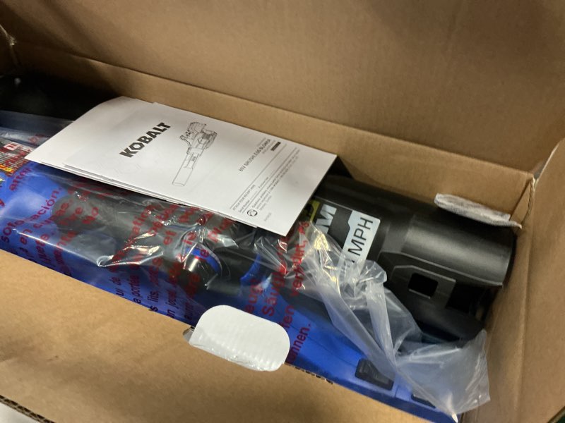 Condition photo showing Good Condition for kobalt 80-volt 630-cfm 140-mph battery handheld leaf blower 2.5 ah battery included charger included