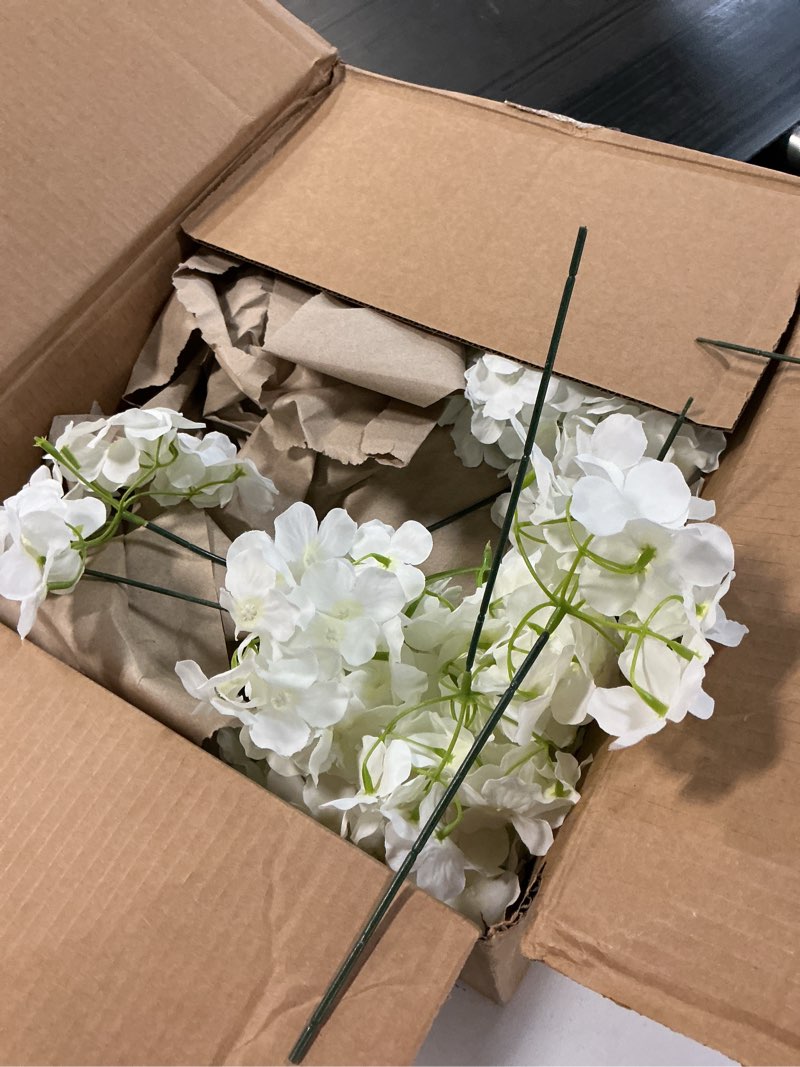 Condition photo showing Good Condition for ipopu 40.16" white orchid artificial flowers 5pcs fake orchid long stems phalaenopsis branches real touch silk orchids for vase for bridal shower home party wedding decoration (white)