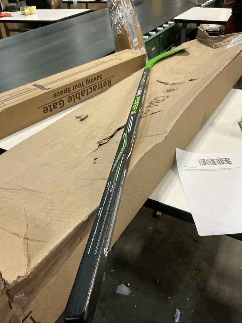 Condition photo showing Good Condition for Franklin Sports Street Hockey Sticks - Ambush Junior Street Hockey Stick - Wood and Fiberglass Shaft - ABS Blade - One Piece Stick - 46", 52", 58"