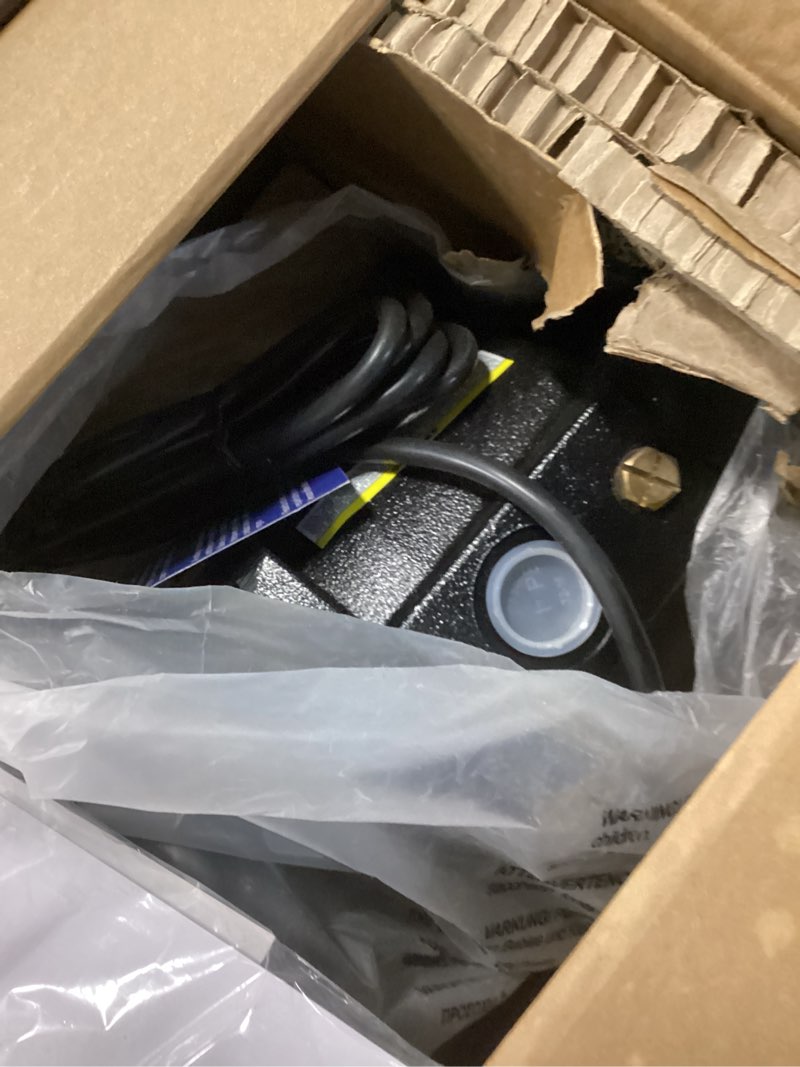 Condition photo showing Good Condition for acquaer shallow well jet pump,cast iron, well depth up to 25ft, 115v/230v dual voltage, automatic pressure switch,1hp