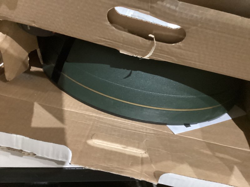 Condition photo showing As Is for Krinner Christmas Tree Genie XXL - Green Tree Stand - Original Single Cable Operation, Holds up to 12 ft Live Trees - Foot Pedal Setup & Water Reservoir with Level Indicator - German Made XXL Standard