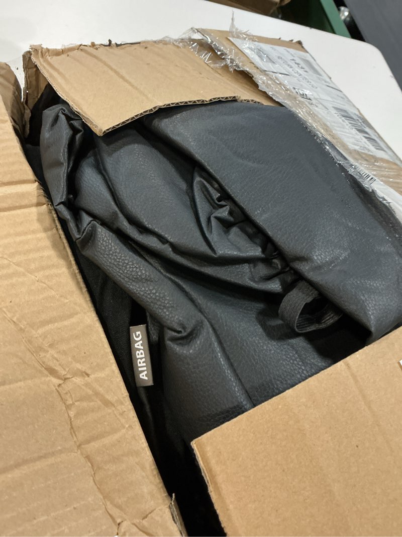 Condition photo showing Good Condition for bdk faux leather car seat cover full set - front & rear split bench black seat covers for suv & truck seat covers, airbag compatible - interior protective seat covers for car seats & car accessories