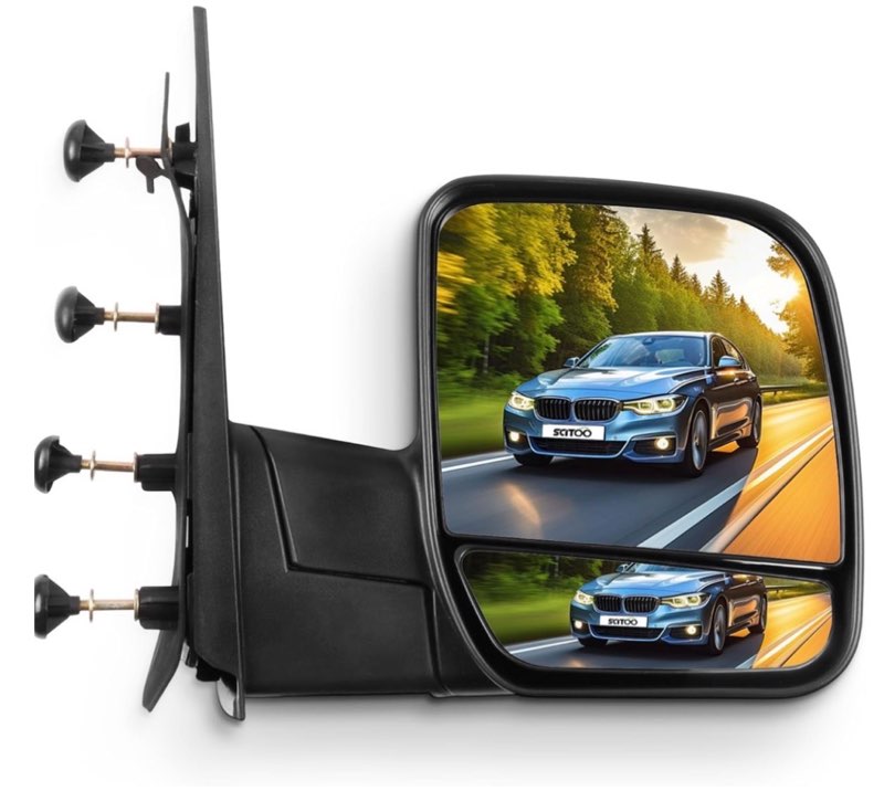 SCITOO Passenger Right Side View Mirror Fit For Ford For E-150 For E-250, For E-150 Club Wagon 