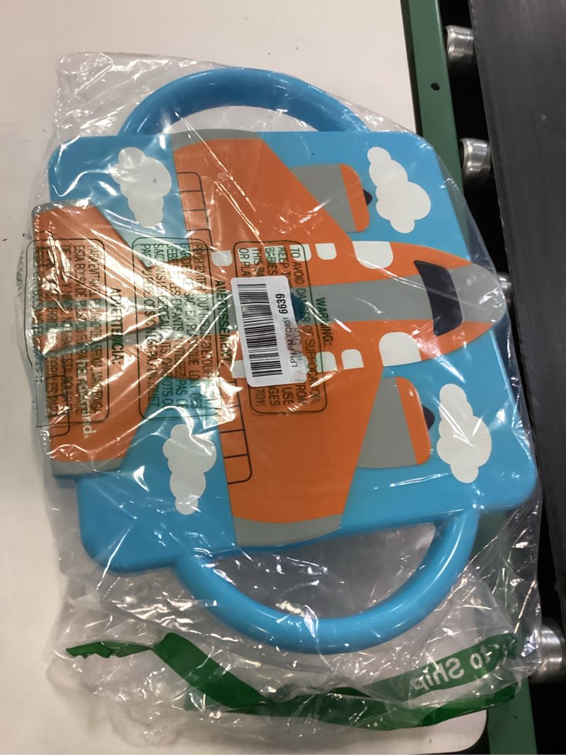 Condition photo showing Good Condition for hand2mind orange plane glider scooter board, floor scooter board, gross motor toys, kids exercise & physical education equipment, playground toys, indoor active play, toddler outdoor activities