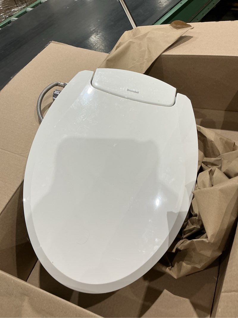 Condition photo showing Good Condition for brondell bidet toilet seat non-electric swash ecoseat, fits elongated toilets, white - dual nozzle system, ambient water temperature - bidet with easy installation