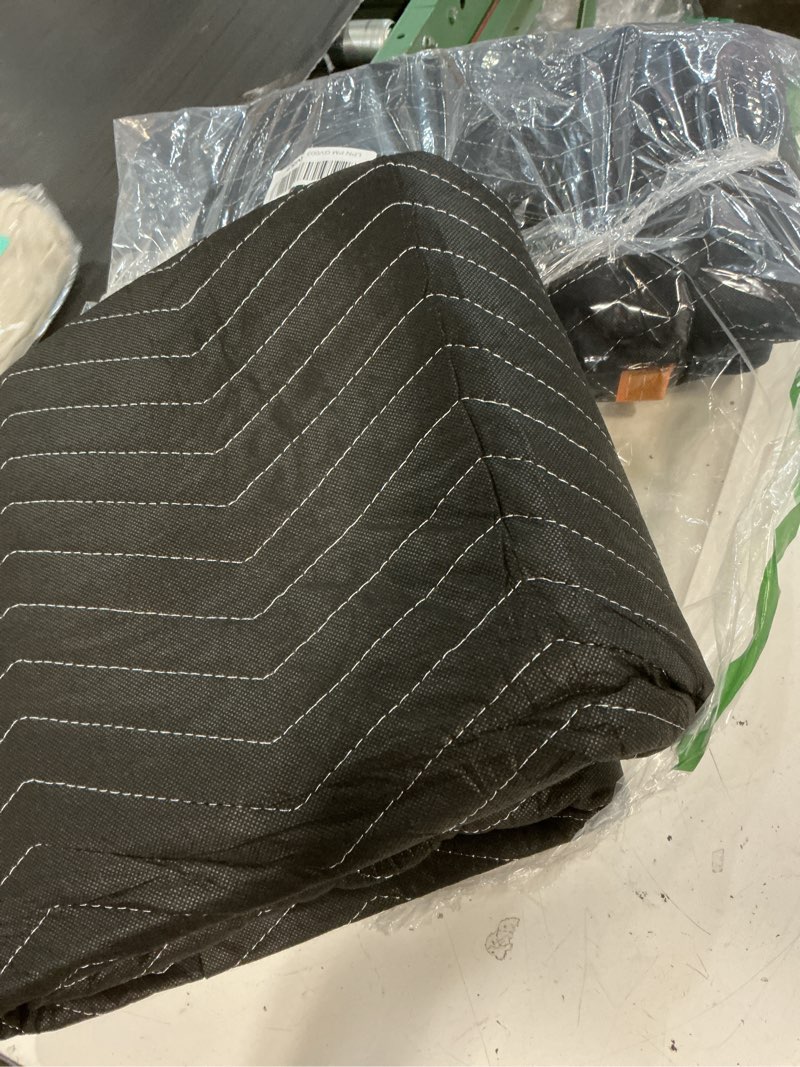 Condition photo showing Good Condition for 2 pack of deluxe moving blankets - 5.42lbs/each, heavy duty padded furniture blankets, large pads for moving, shipping & storage pads,for storage, home renovations & moving
