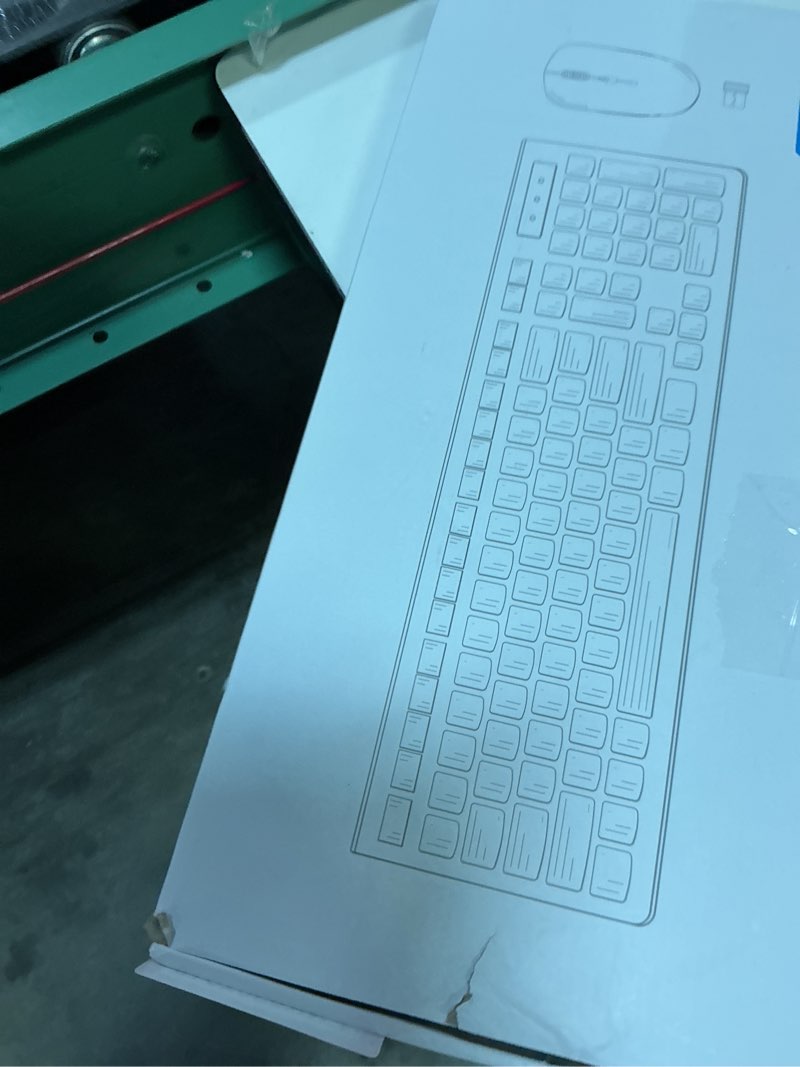 Condition photo showing New/Like New for wireless keyboard and mouse combo, full-sized wireless keyboard and adjustable dpi mouse, 2.4ghz usb receiver, keyboard and mouse for pc, windows, desktop, laptop (latte color)