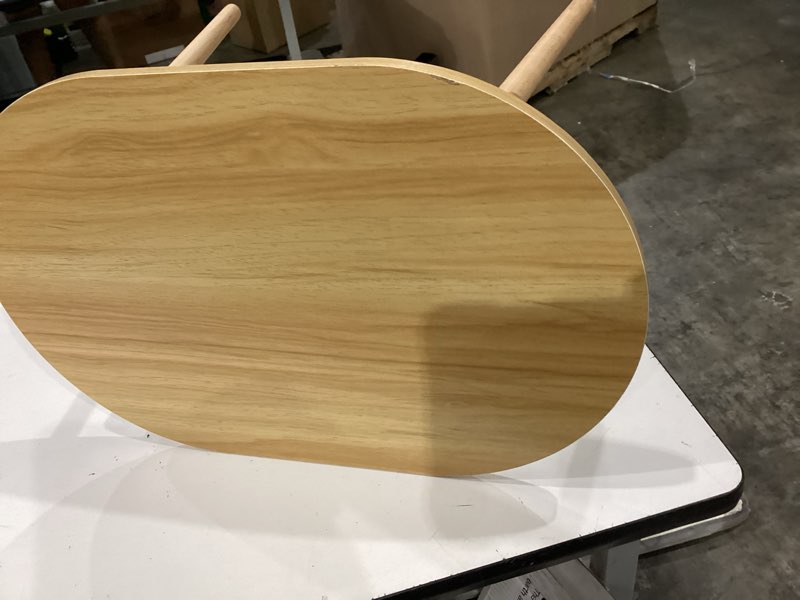 Condition photo showing As Is for scandinavian oval coffee table