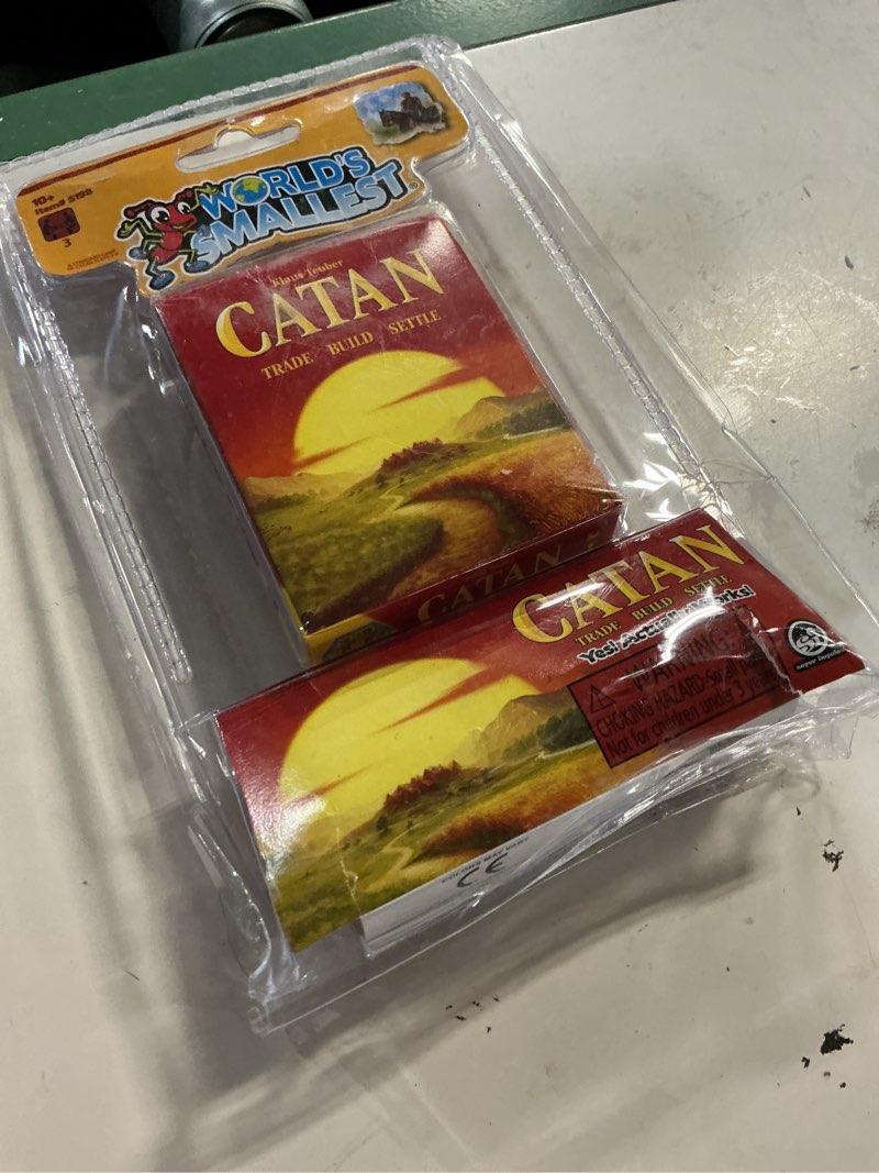 Condition photo showing Good Condition for world's smallest catan miniature board game | travel game | game for adults and family | adventure board game | for ages 10 and up