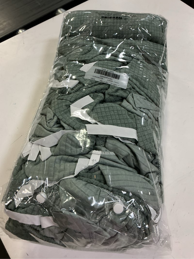 Condition photo showing Good Condition for sofa covers couch covers for sofa pet friendly couch cushion covers universal sofa covers washable stretch slipcovers for sectional sofa (texture green,back cover m) texture green back cover m