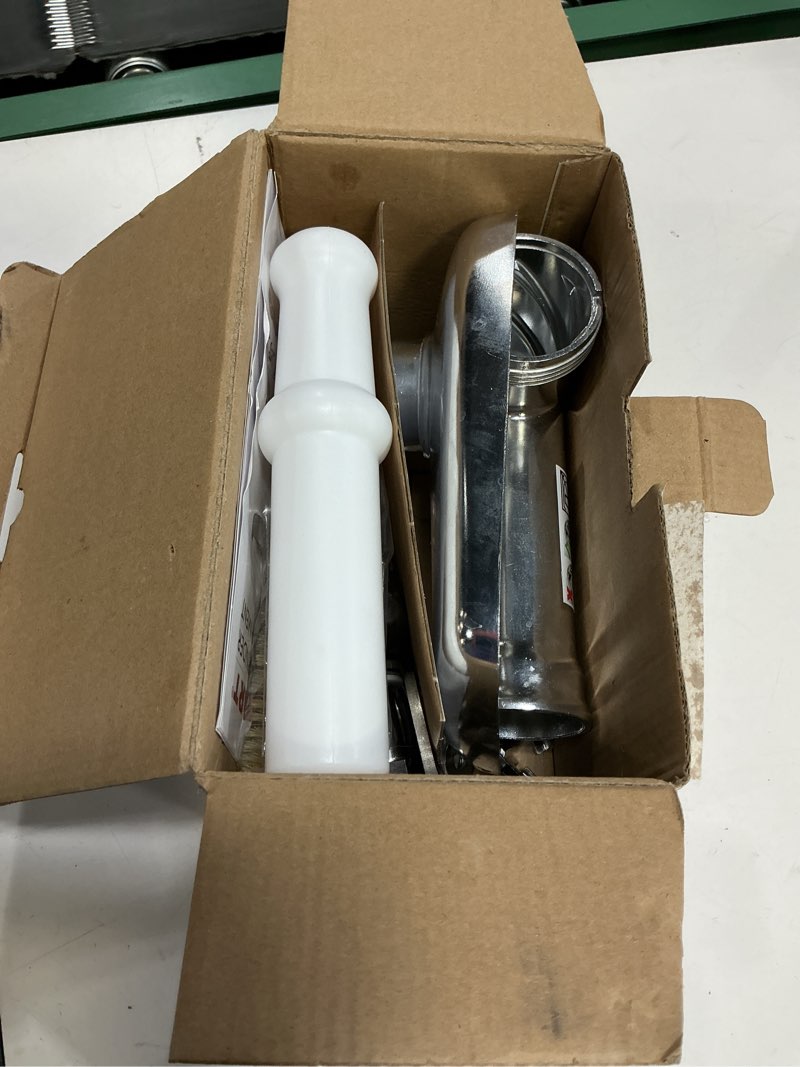 Condition photo showing Good Condition for Metal Food Grinder Attachments for KitchenAid Stand Mixers, Meat Grinder, Sausage Stuffer, Perfect Mixer Attachment for KitchenAid Mixers, Silver(Machine/Mixer Not Included) Aluminium