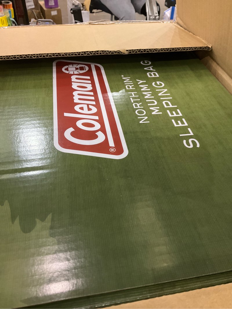 Coleman North Rim 0°F Big & Tall Sleeping Bag, Cold-Weather Mummy Sleep Sack with No-Snag Zipper & A