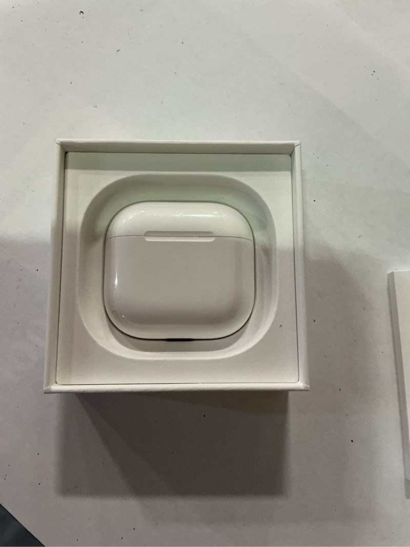 Condition photo showing Good Condition for apple airpods 4 wireless earbuds, bluetooth headphones, personalized spatial audio, sweat and water resistant, usb-c charging case, h2 chip, up to 30 hours of battery life, effortless setup for iphone without active noise cancellation without applecare+