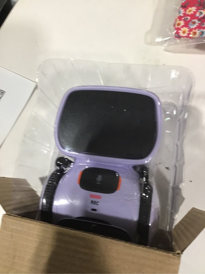 Condition photo showing Good Condition for GILOBABY Kids Robot Toys, Interactive Toys Companion Smart Talking Robotic with Voice Control Touch Sensor, Singing, Dancing, Recording, Repeat, Birthday Gifts for Girls Ages 3+ Years (Purple)