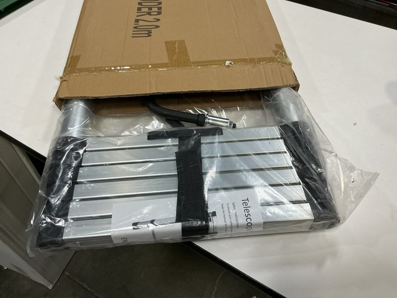 ZenAscend 6.6ft Telescoping Ladder, Lightweight Collapsible Ladder with Hook, Aluminum Extension Lad