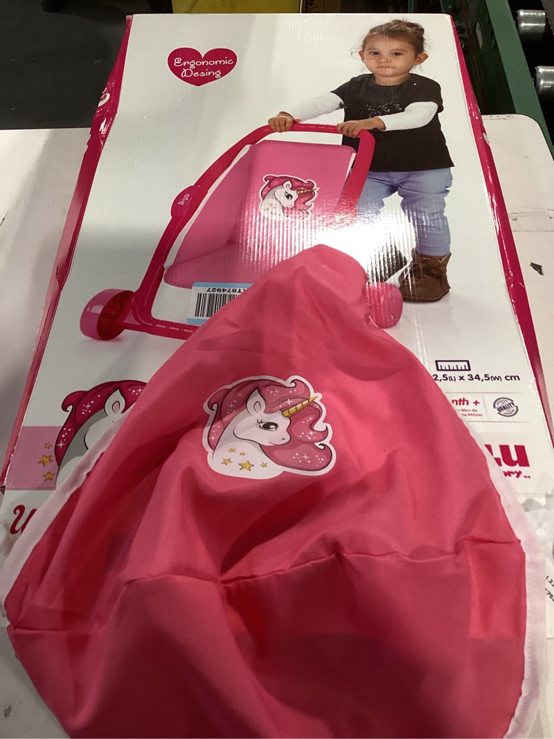 Condition photo showing Good Condition for Baby Doll Stroller Pink Unicorn Theme