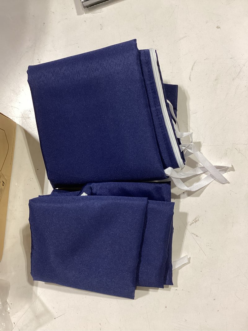 Condition photo showing Good Condition for flymei patio cushion covers 18x18x2 waterproof outdoor cushion cover replacement 4packs outdoor seat cushion slipcover for rattan chair sofa, navy blue 4 pack-covers only 18x18x2-4packs-cover only navy blue