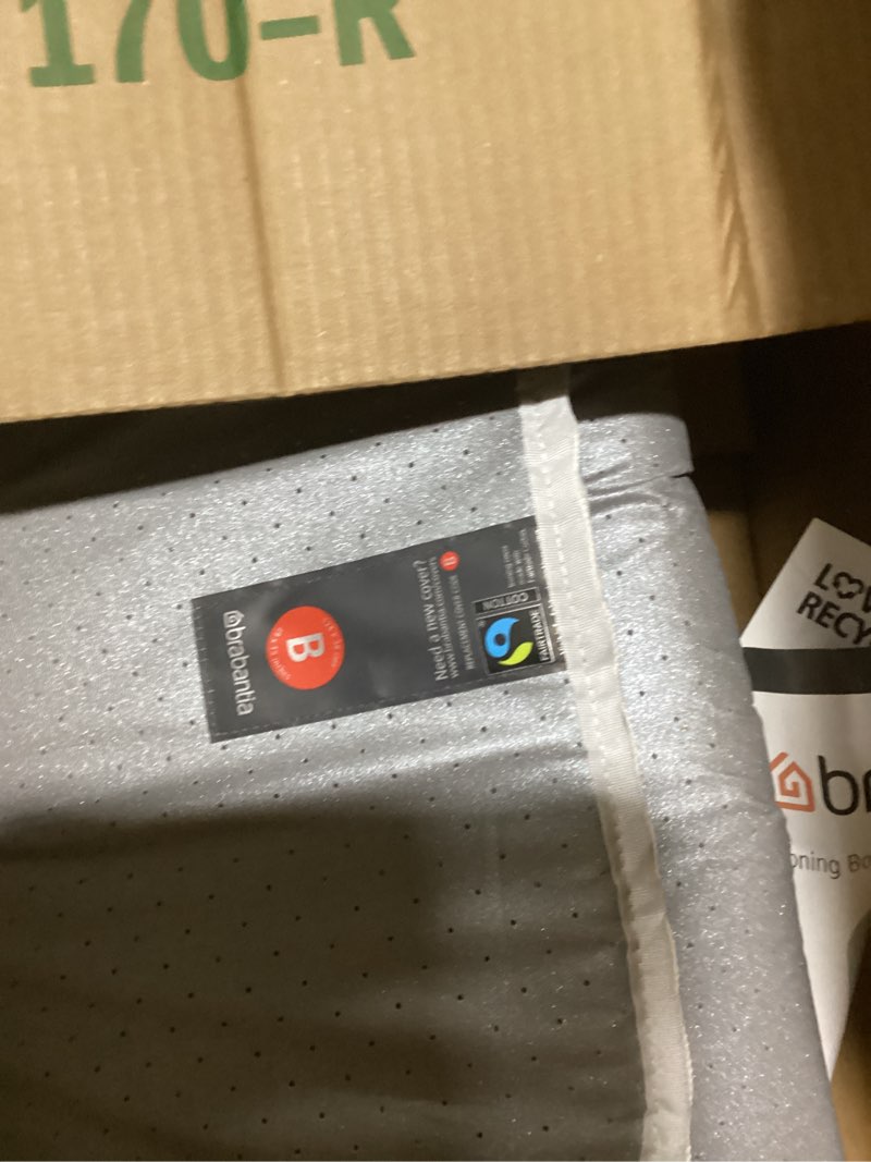 Condition photo showing New/Like New for brabantia replacement ironing board cover | all-in-one set | fits comfort board (size b) | fairtrade metalized cover | 100% cotton cover + foam padding layer ironing board b set size b (set) metalized