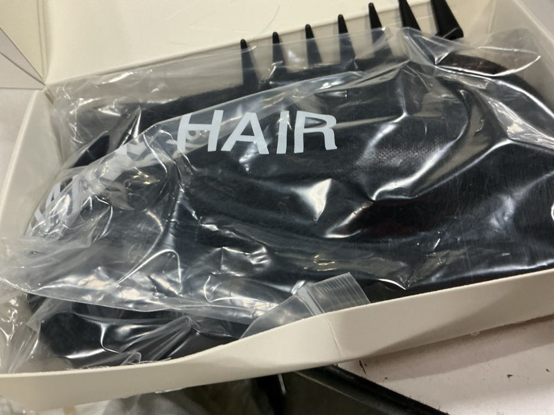 Condition photo showing New/Like New for kolala hair toppers for women real human hair clip in silk base 6x7inch 75 grams jet black color 150