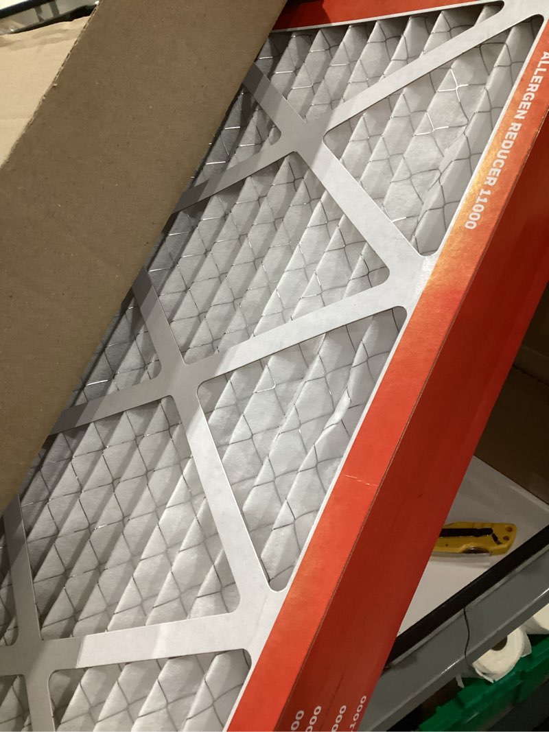 Condition photo showing Good Condition for honeywell 20x30x1 merv 11 allergen reducer 11000 electrostatic pleated hvac ac furnace air filter (4-pack) | replacement filter for home use | made in usa 20x30x1 (4 pack)