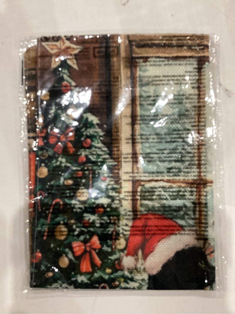 Condition photo showing New/Like New for AVOIN colorlife Christmas Garden Flag 12x18 Inch Double Sided Outside, Winter Holiday Vintage Yard Outdoor Flag Garden Size-12 x 18"