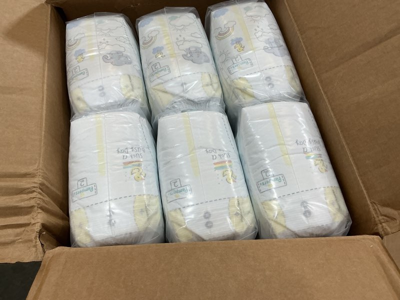 Condition photo showing Good Condition for pampers swaddlers diapers, size 2 (10-22 lbs), 186 count, absorbent, keeps baby dry and comfortable, skin safe disposable baby diaper (packaging may vary) size 2 186