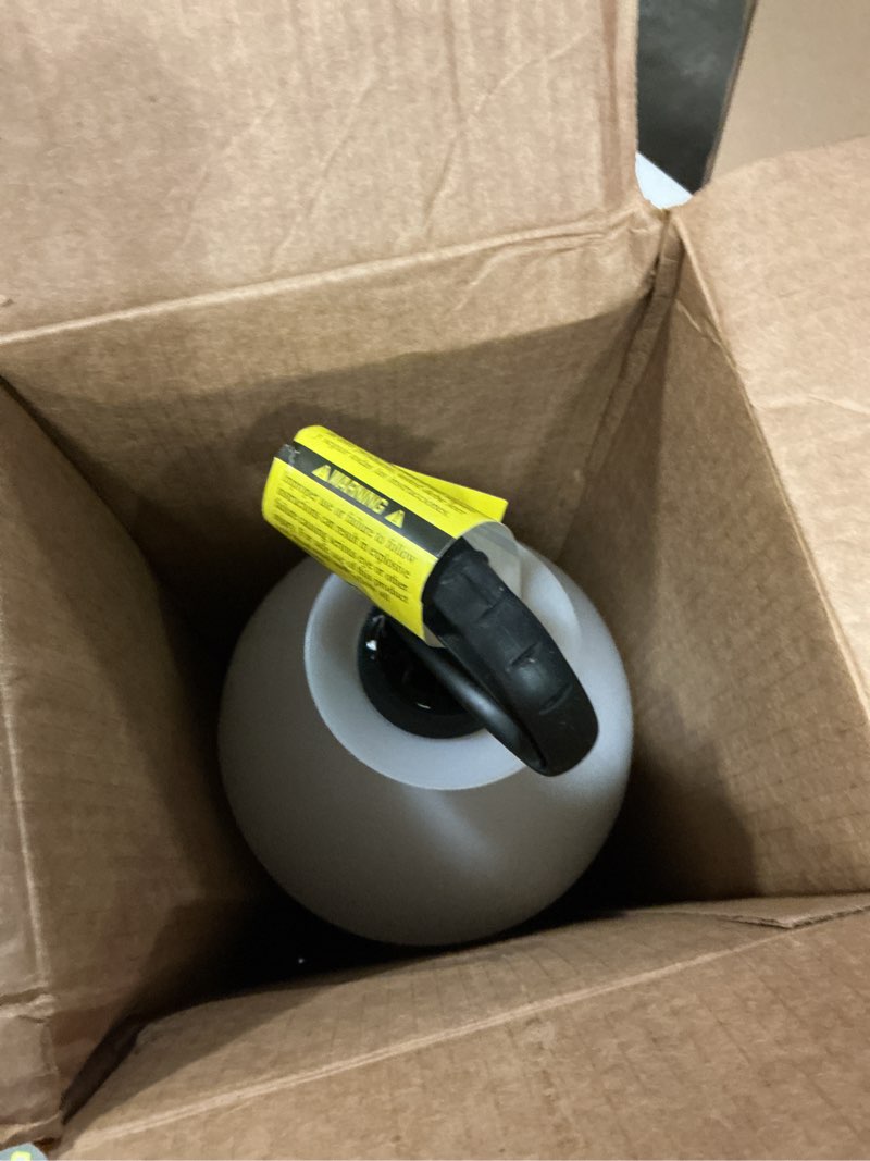Condition photo showing As Is for chapin usa 20005 pump sprayer, 2 gallon, lawn and garden, hand pressurized, anti-clog filter, adjustable spray nozzle, spraying plants, watering, weeds, fertilizer and pests, translucent 2-gallon sprayer