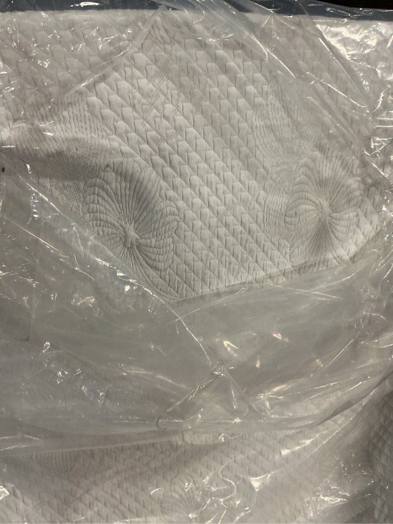 Condition photo showing As Is for Olee Sleep Twin Mattress, 10 Inch Gel Memory Foam Mattress, Gel Infused for Comfort and Pressure Relief, CertiPUR-US Certified, Bed-in-a-Box, Medium Firm, Grey, Twin Size Twin Aquarius Grey