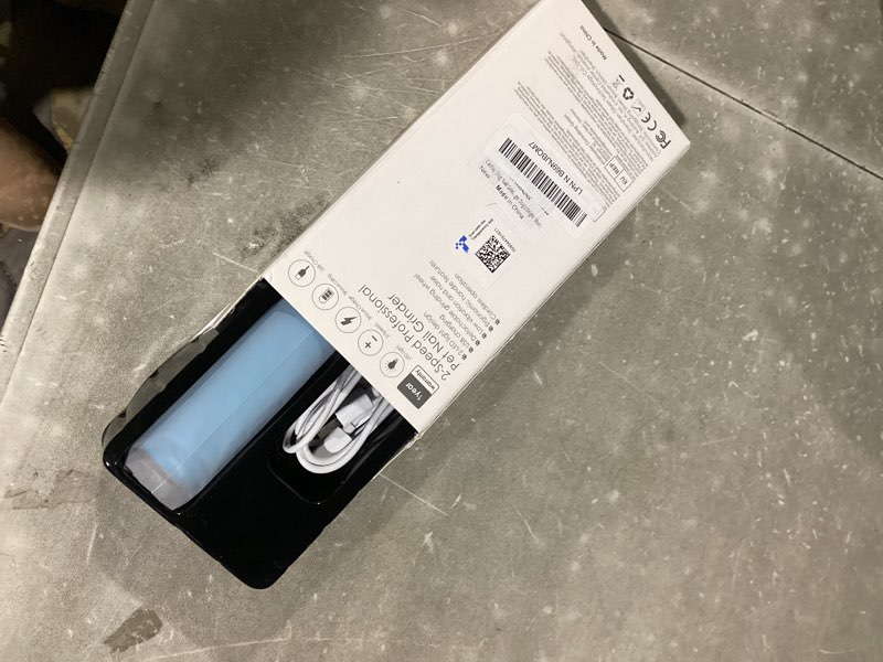 Condition photo showing New/Like New for Casfuy Dog Nail Grinder with 2 LED Light - New Version 2-Speed Powerful Electric Pet Nail Trimmer Professional Quiet Painless Paws Grooming & Smoothing for Small Medium Large Dogs(Bright Blue) D-Bright blue