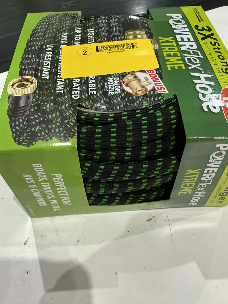 Condition photo showing As Is for flex-able hose flex-able xtreme hose 100ft - kink free, expandable, heavy duty, green