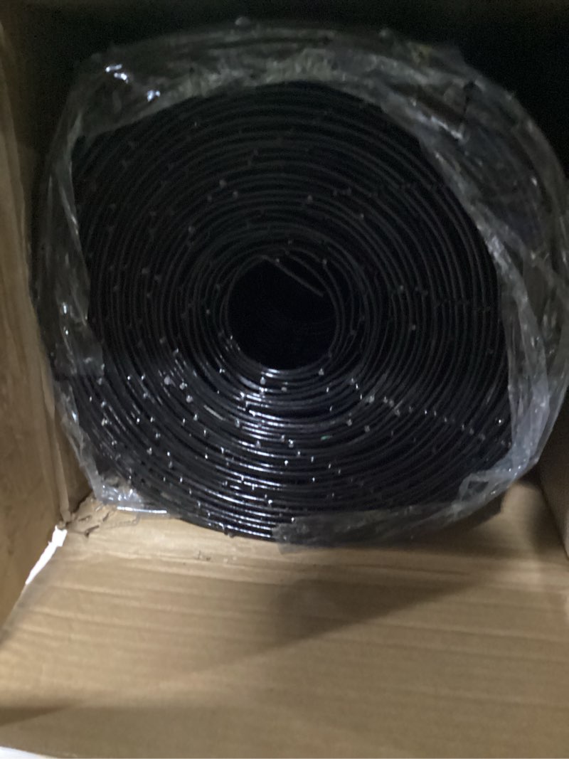 Condition photo showing Good Condition for Fencing Coating Vegetable Protection PVC Coated Welded Wire Fence 24 Inch x 50 Ft Black, 2" X 3" 16GA Coated Hardware Cloth, Metal Garden Plant Fencing for Yard Vegetable Plant Protection 2" X 3" 16GA 24 Inch x 50 Ft Black