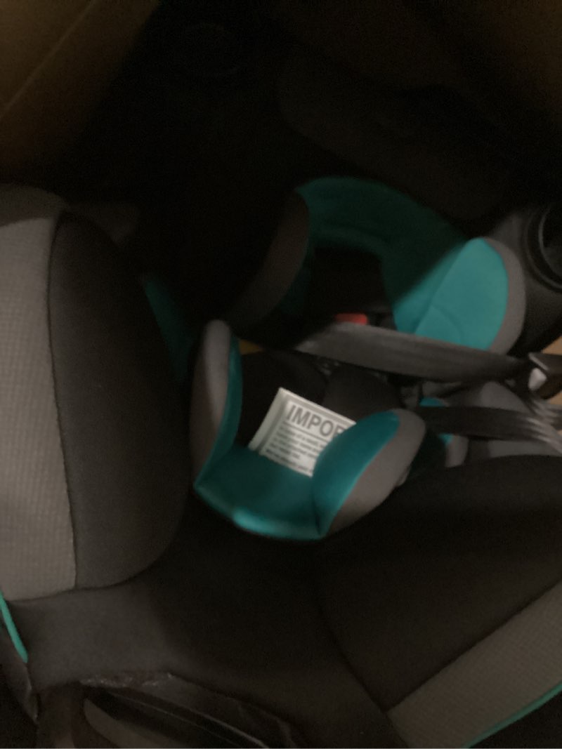 Condition photo showing As Is for safety 1st grow and go all-in-one slim convertible car seat, rear facing, 5-40 lbs, forward facing (30–65 lbs), high back booster seat 40-100 pounds, green gables green gables original