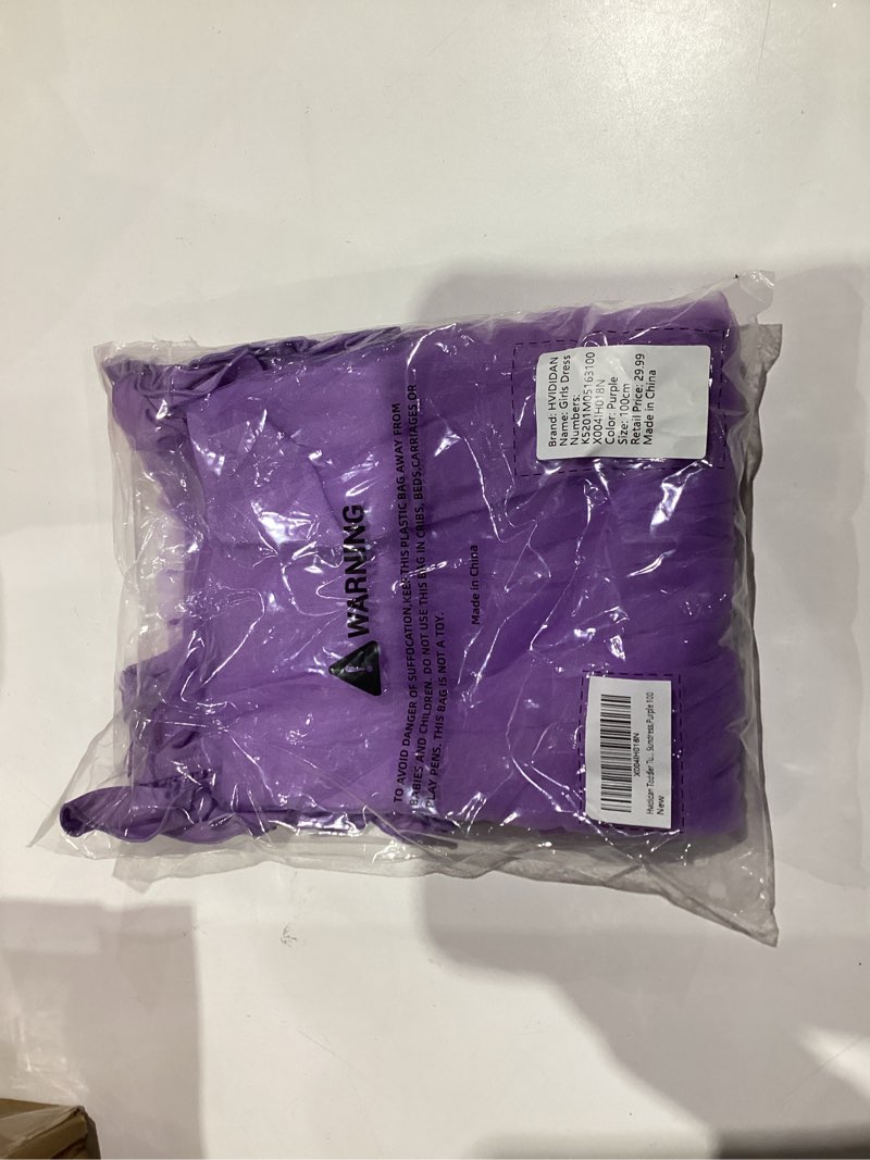 Condition photo showing New/Like New for Toddler Tutu Dress Girls Ruffle Tulle Dresses Cute Summer Party Princess Sundress Purple 2-3T