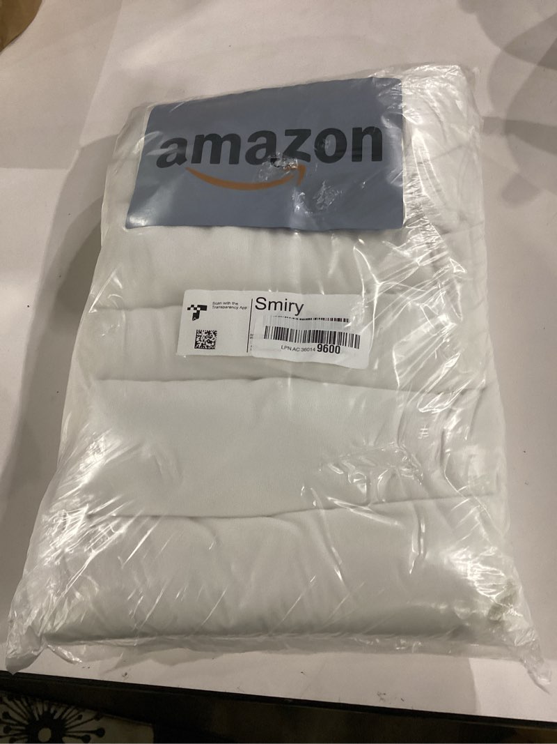 Condition photo showing Good Condition for smiry velvet stretch dining chair covers, parsons chair slipcovers set of 6 | soft fabric, stretch fit, non slip, removable washable chair protector for dining room kitchen raw white set of 6
