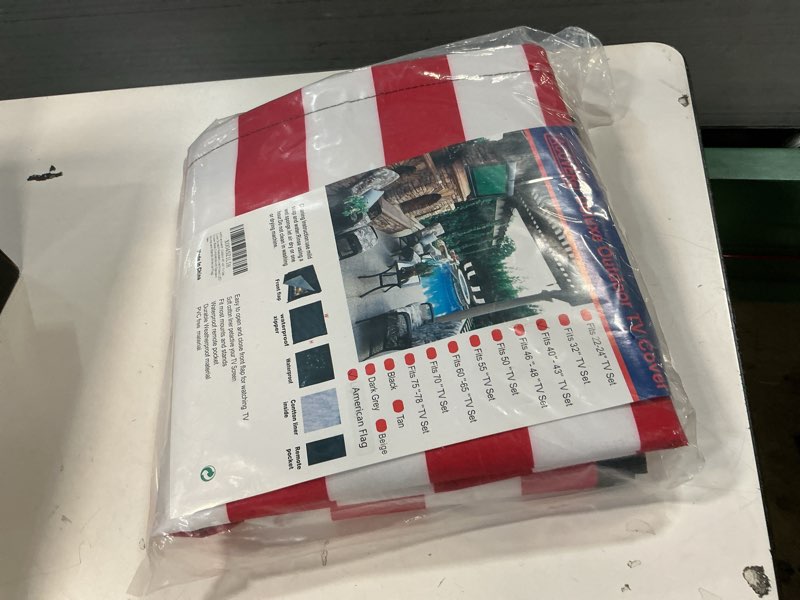 Condition photo showing New/Like New for Outdoor 40"-43" TV Set Cover,Scratch Resistant Liner Protect LED Screen Best-Compatible with Standard Mounts and Stands (American Flag)