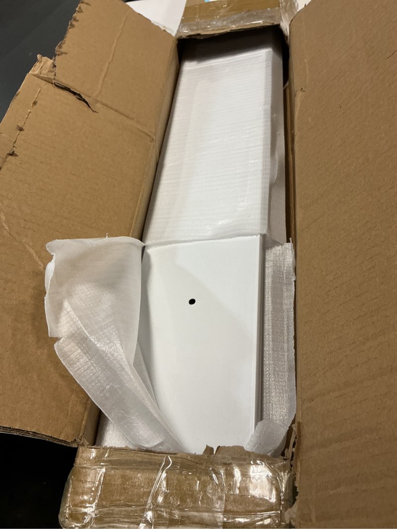 Condition photo showing Good Condition for Double Row Curtain Track Ceiling Mounted, Silent Heavy Duty Curtain Track System, Sliding Rails for Curtains, Room Divider for Bedroom Living Room Hospital (White, 1.8m(5.9ft)) 1.8m(5.9ft ) White