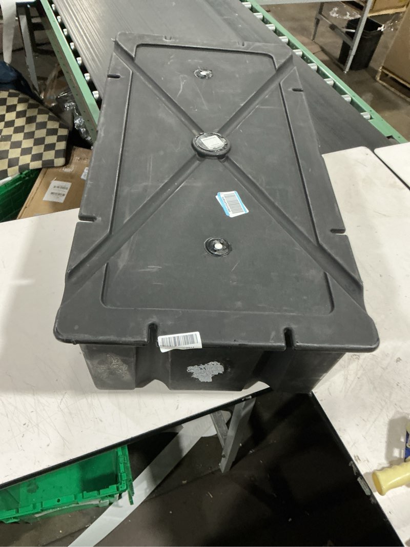 Condition photo showing Good Condition for taylor made dock floats, tough shell, eps foam filled – impact resistant, uv-resistant black polyethylene shell filled with eps foam 24x48x12 450lb buoyancy