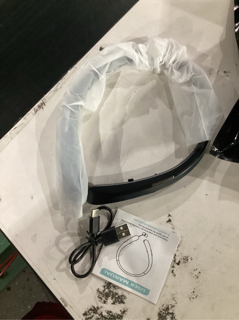 Condition photo showing Good Condition for black bluetooth 5.3 neckband bluetooth headphones, retractable headphone with fast pairing & ipx5 waterproof, retractable design for travel and daily use pink