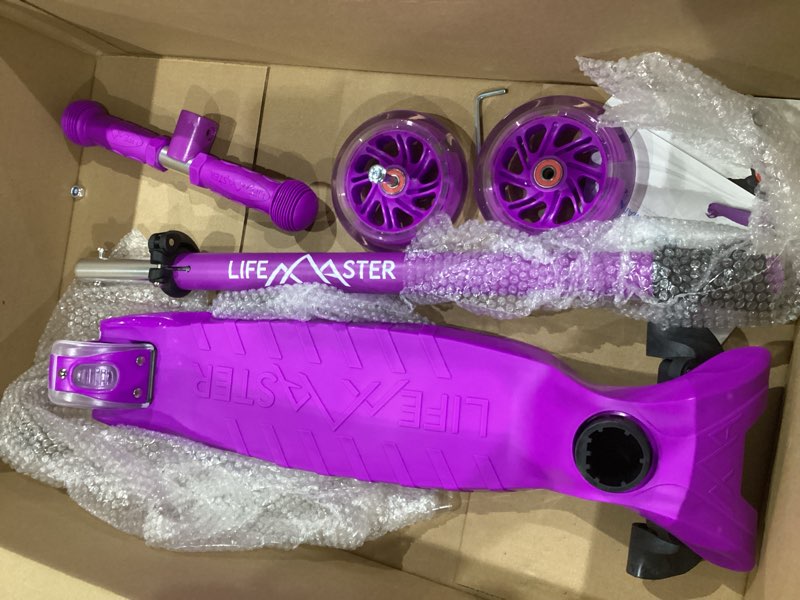 Condition photo showing Good Condition for similar )))chromewheels mini scooter for toddlers, deluxe 3-wheeled scooters for kids, 4 adjustable height glider with kick scooters, lean-to-steer with led light-up wheels for ages 3-6 girls boys