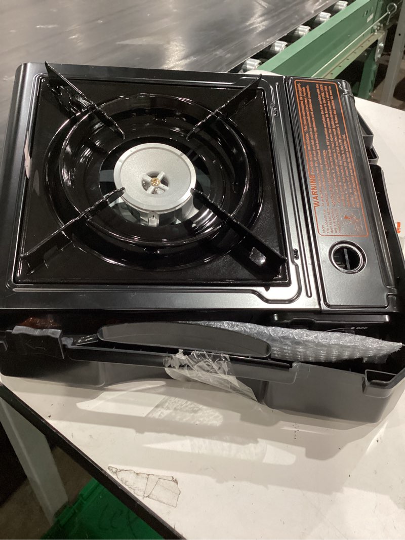 Condition photo showing As Is for ozark trail 83.1 sq in 2-in-1 butane outdoor griddle